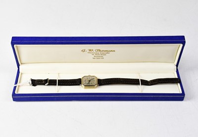 Lot 1308 - ROLEX; a ladies' vintage white metal cased...