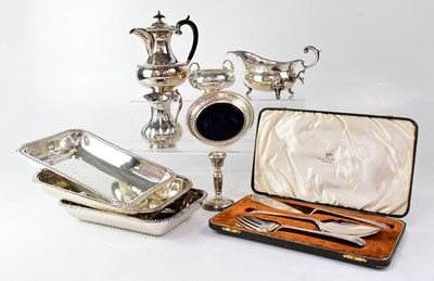 Lot 717 - A large collection of silver plate including...