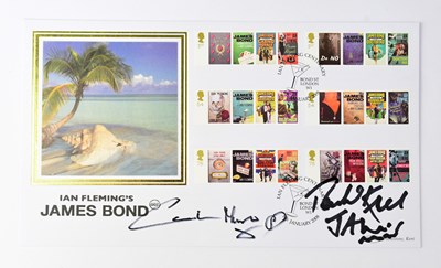 Lot 688 - JAMES BOND; a first day cover bearing the...