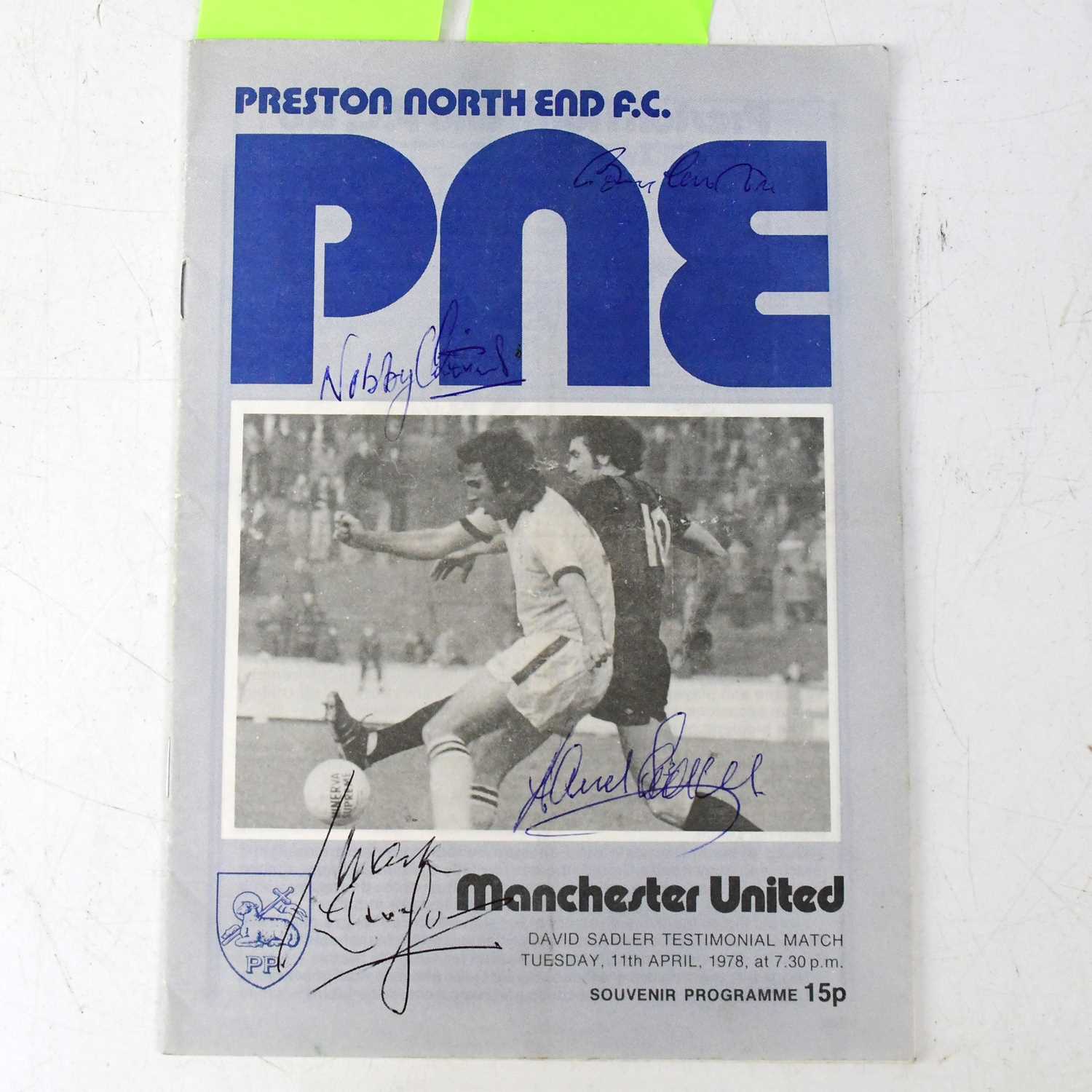 Lot 531 - PRESTON NORTH END; vs Manchester United for...