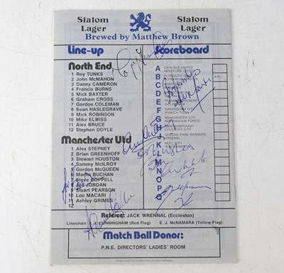 Lot 531 - PRESTON NORTH END; vs Manchester United for...