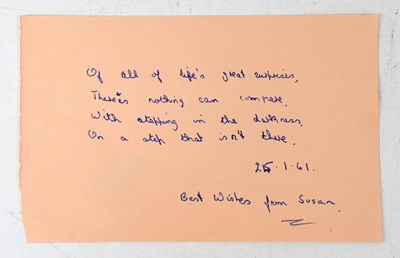 Lot 470 - FOOTBALL; a page from an autograph book...