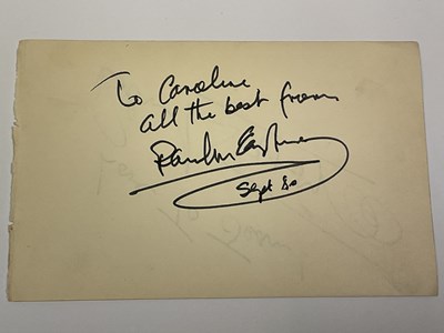 Lot 2032 - SIR PAUL MCCARTNEY; a page from an autograph...