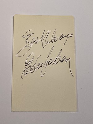 Lot 2036 - EDDIE COCHRAN; a page from an autograph book...