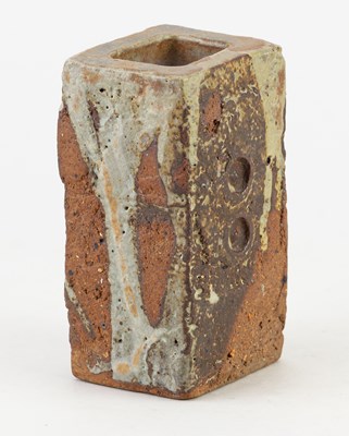 Lot 403 - IAN AULD (1926-2000); a rectangular stoneware...