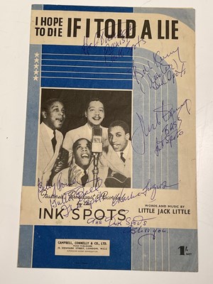 Lot 2038 - INK SPOTS; I hope to die if I told a lie, the...