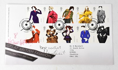 Lot 655 - UK FASHION; a first day cover bearing the...