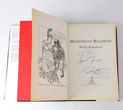 Lot 583 - TERRY PRATCHETT; a Discworld novel 'Monstrous...