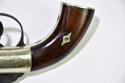 Lot 1015 - A 19th century pepper-box revolver with steel...