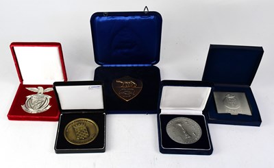 Lot 507 - LIVERPOOL FOOTBALL CLUB; five cased medallions,...
