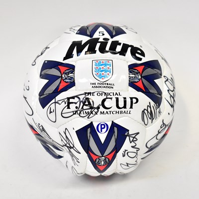 Lot 543 - A multi-signed football relating to the FA Cup...