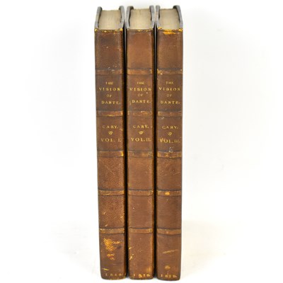 Lot 706 - DANTE ALIGHIERI; three volumes 'The Vision or...