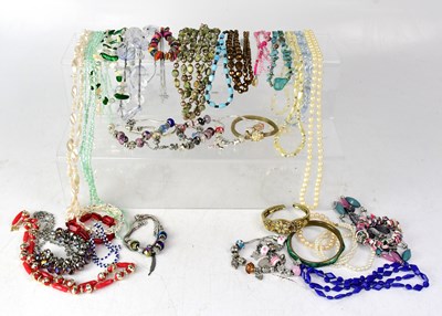 Lot 1246 - A large quantity of costume jewellery.