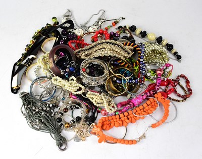 Lot 1242 - A large quantity of costume jewellery.