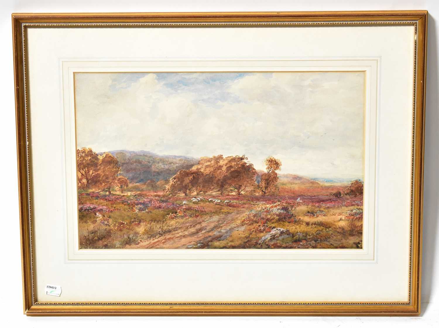 Lot 443 - ALBERT POLLITT (1856-1926); watercolour, rural...