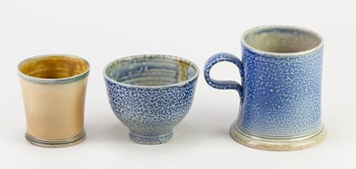 Lot 725 - STEVE HARRISON (born 1967); a salt glazed mug,...