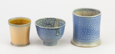 Lot 725 - STEVE HARRISON (born 1967); a salt glazed mug,...