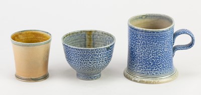 Lot 725 - STEVE HARRISON (born 1967); a salt glazed mug,...