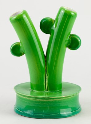 Lot 33 - VILAS ED SILVERTON; an earthenware vase in the...