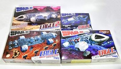 Lot 127 - SPACE 1999; four boxed models, The Eagle...