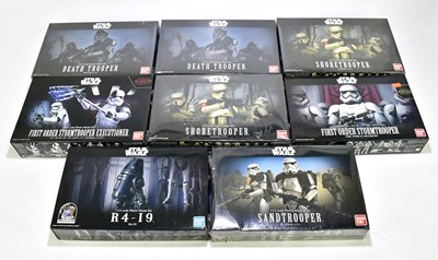 Lot 128 - BAN DAI; eight boxed Star Wars kits, to...