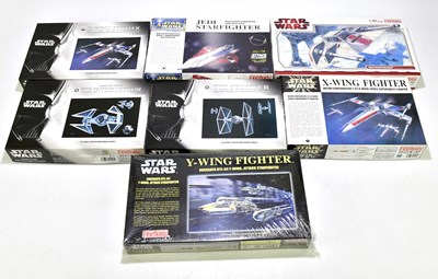 Lot 131 - FINE MOLDS; seven boxed Star Wars model kits...