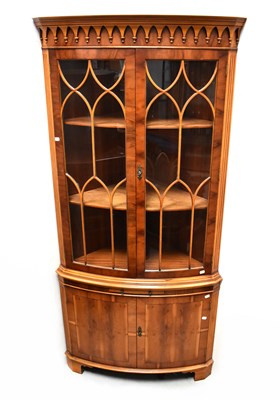 Lot 37 - A reproduction floor-standing corner unit,...