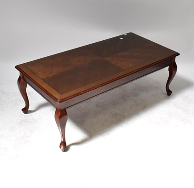 Lot 38 - A reproduction mahogany rectangular coffee...