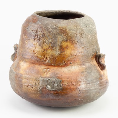 Lot 182 - CHARLES BOUND (born 1939); a large wood fired...