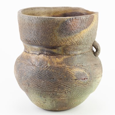 Lot 245 - CHARLES BOUND (born 1939); a wood fired...