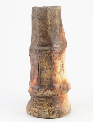 Lot 220 - CHARLES BOUND (born 1939); a tall wood fired...