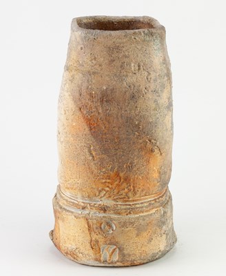 Lot 219 - CHARLES BOUND (born 1939); a tall wood fired...