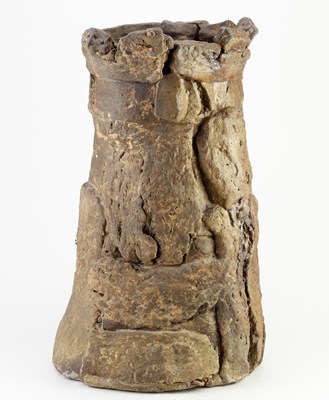 Lot 217 - CHARLES BOUND (born 1939); a tall wood fired...