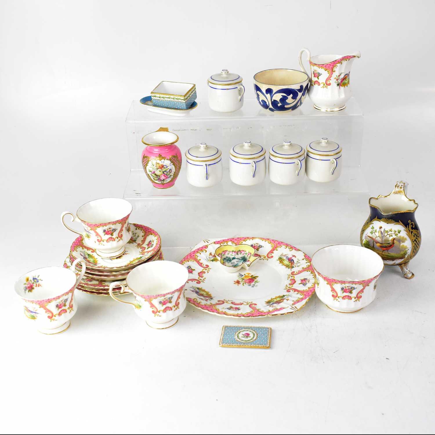 Lot 260 - Various French and English ceramics, to...