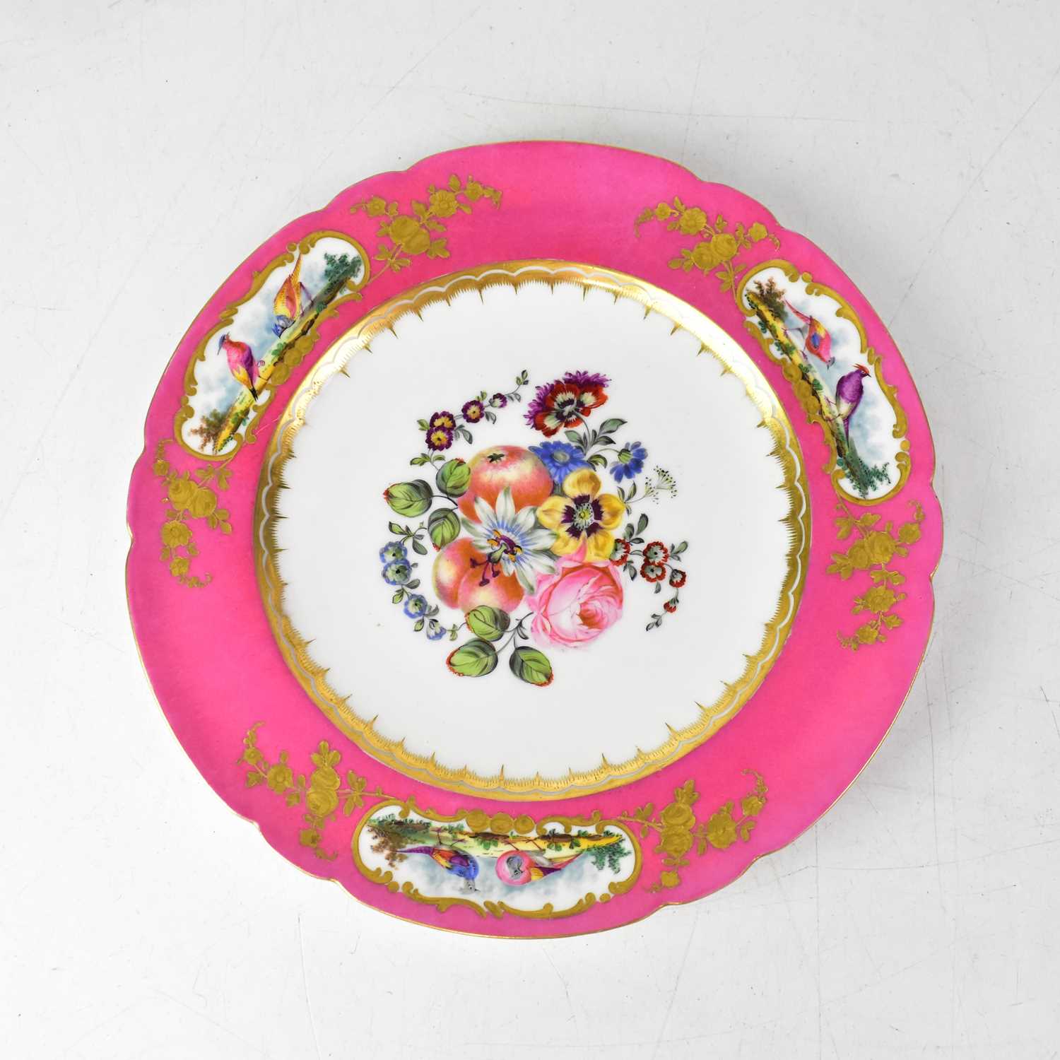 Lot 253 - SÈVRES; a 19th century porcelain cabinet plate...