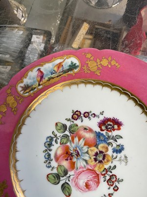 Lot 253 - SÈVRES; a 19th century porcelain cabinet plate...