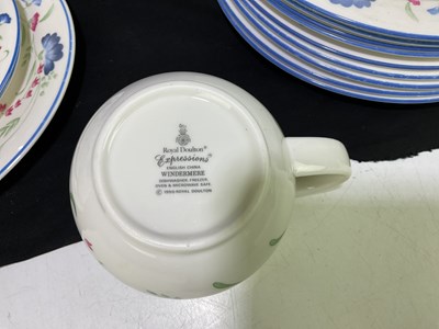 Lot 1651 - ROYAL DOULTON; a 'Windermere' pattern part...