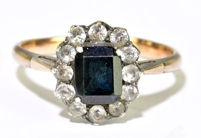 Lot 153 - An early 20th century yellow metal dress ring...