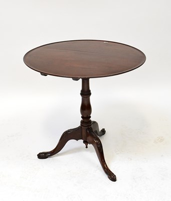 Lot 94 - A 19th century mahogany circular tilt-top...