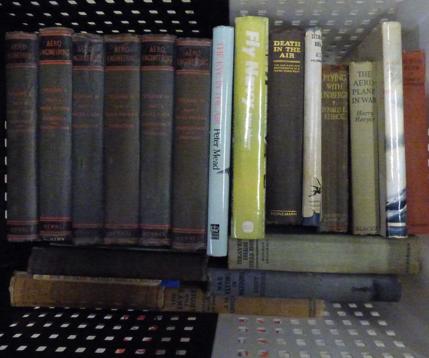 Lot 570 - Various vintage aeronautical and aeroplane books