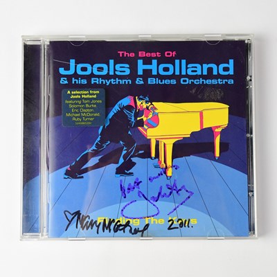 Lot 558 - JOOLS HOLLAND; a CD bearing the signatures of...