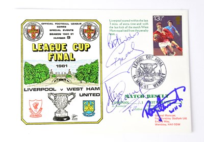Lot 468 - LIVERPOOL FOOTBALL CLUB; a first day cover...