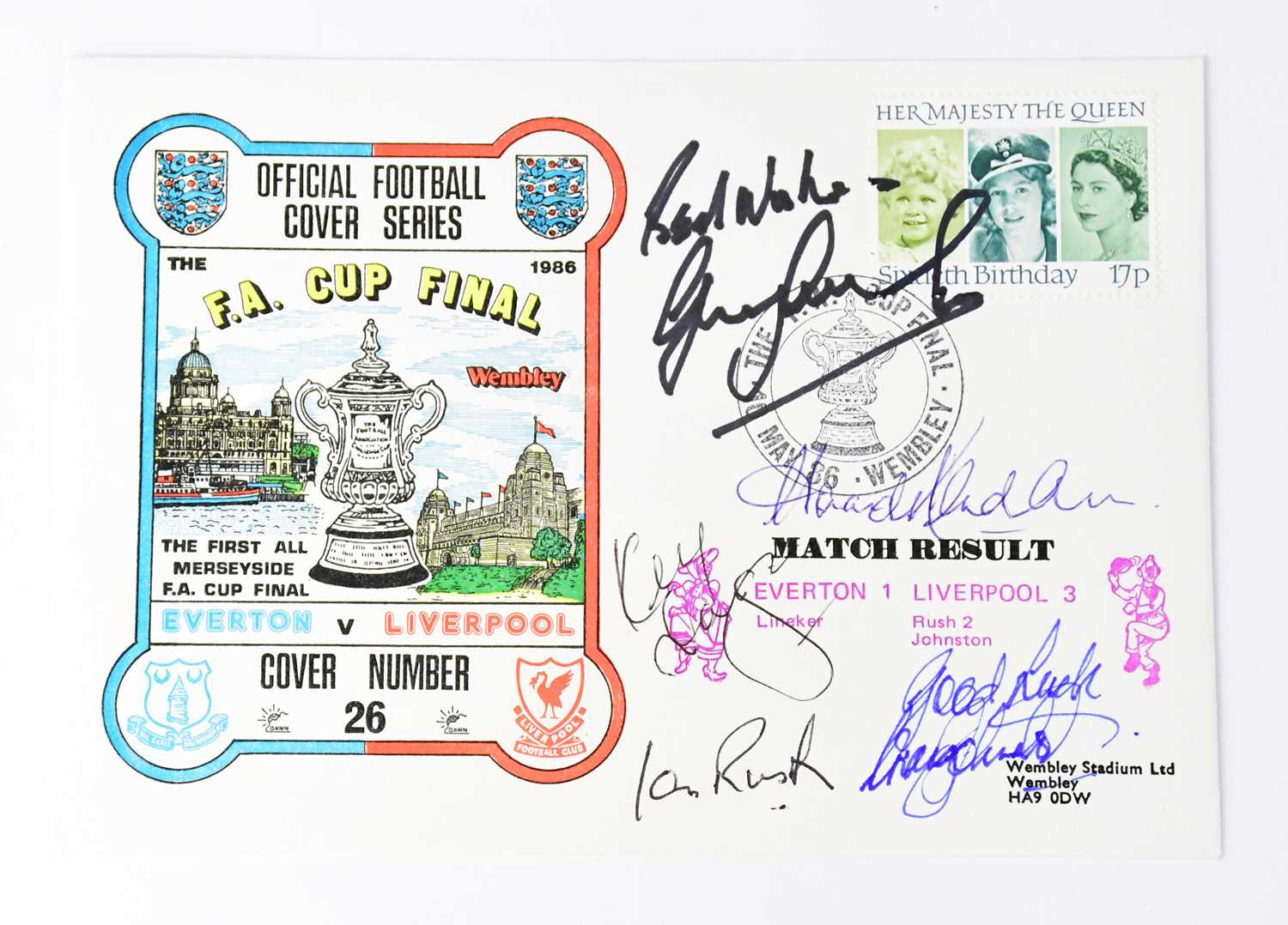 Lot 456 - MERSEYSIDE FOOTBALL; a first day cover for the...