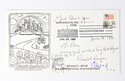 Lot 656 - US POLITICS; a first day cover bearing the...