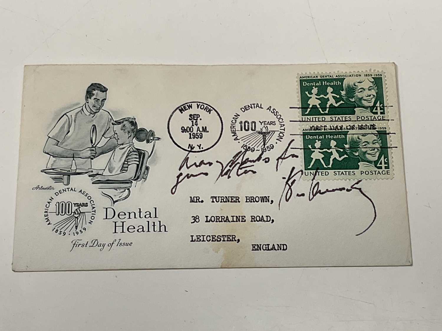 Lot 2253 - DENTAL HEALTH; a 1959 New York postally...