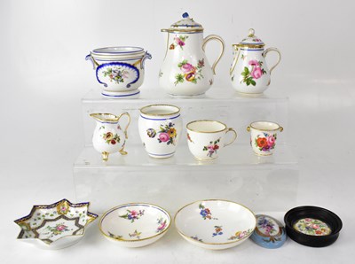 Lot 239 - A collection of mainly French porcelain, to...