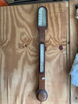 Lot 2186 - A. CASARTELLI; a 19th century walnut stick...
