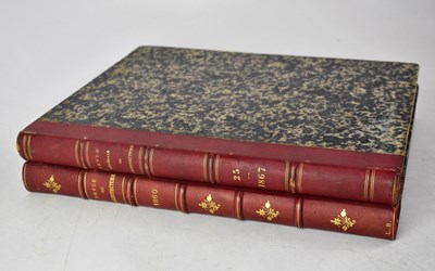 Lot 609 - CÈSAR DALY; two volumes comprising '1860' and '...