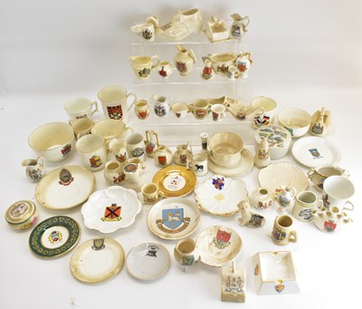 Lot 229 - Approximately seventy items of mixed crested...