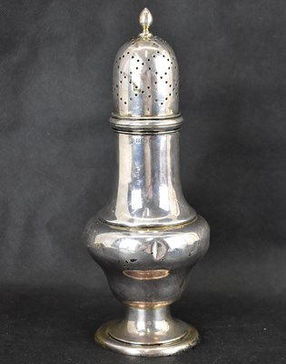 Lot 775 - An Edwardian hallmarked silver sugar caster of...